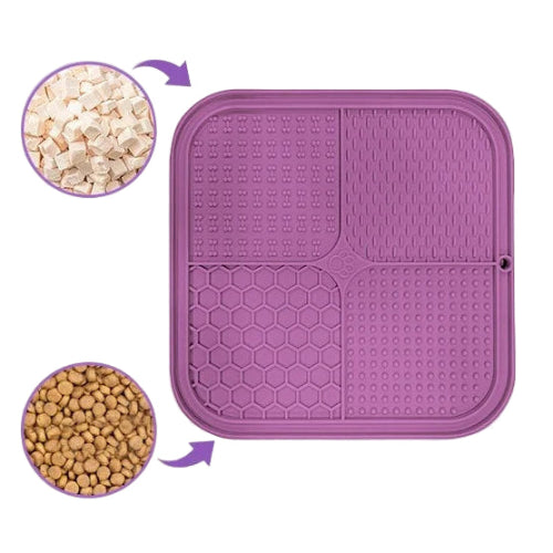 Gamelle Chien : Tapis anti glouton carré