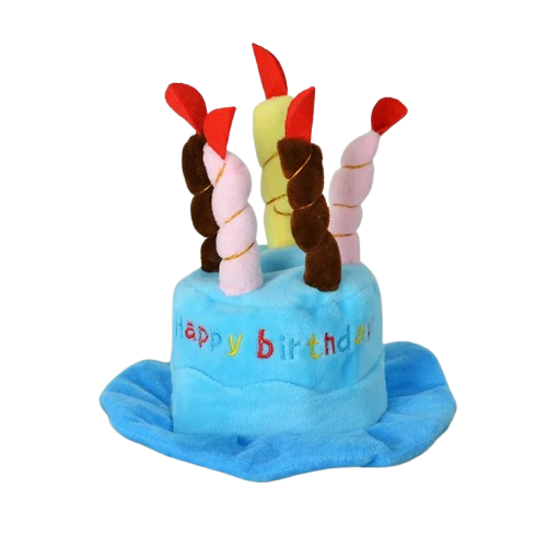 Déguisement Chihuahua : chapeau gâteau d’anniversaire bleu confortable et tendance, parfait pour les fêtes, évènements ou halloween – taille parfaite pour les petits chiens