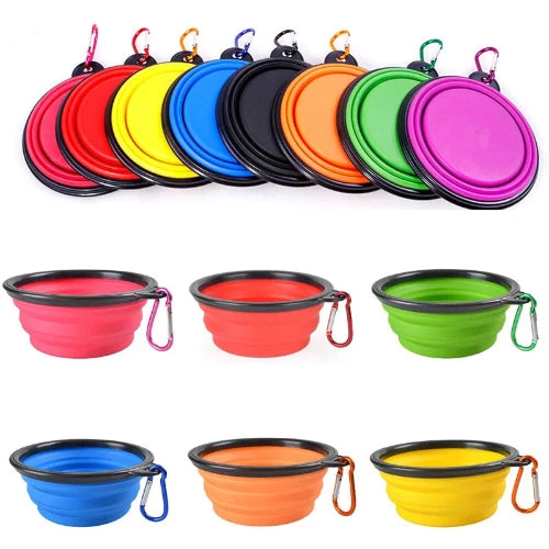 Accessoire pour Chihuahua - Gamelle pliable plusieurs coloris – pratique pour nourrir ou hydrater votre petit chien ou chat