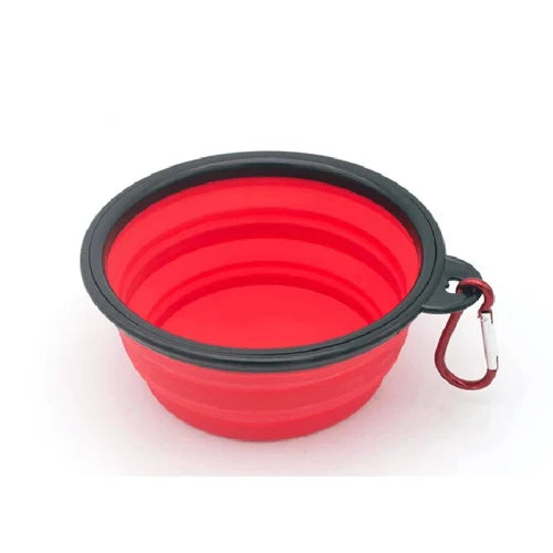 Accessoire pour Chihuahua - Gamelle pliable rouge – Légère et pratique pour nourrir ou hydrater votre petit chien ou chat