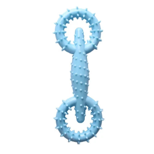 Jouet pour Chihuahua Γ mΓ’cher en silicone en forme d'os bleu β IdΓ©al pour stimuler et divertir votre petit chien ou chat