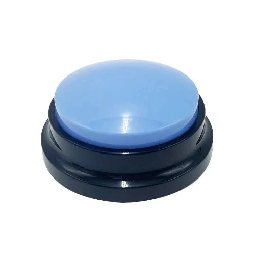 Jouet pour Chihuahua : bouton qui émet un message vocal couleur bleu clair – Idéal pour stimuler votre petit chien ou chat