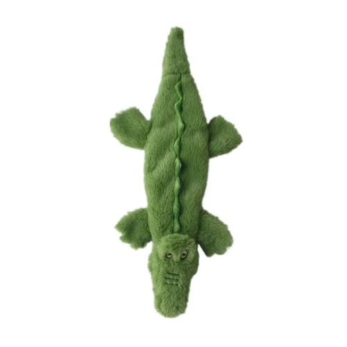 Jouet pour Chihuahua : peluche en forme de crocodile vert foncé – Idéal pour occuper et divertir votre petit chien ou chat