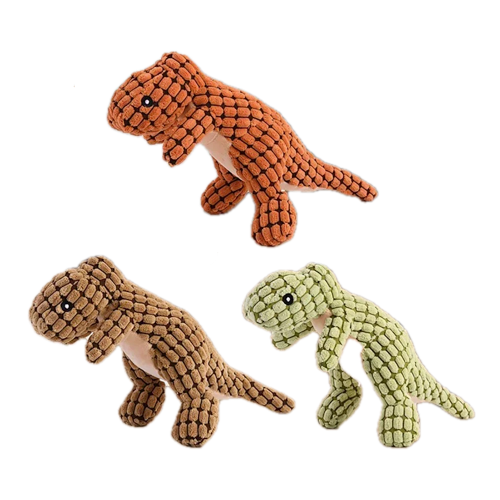 Jouet pour Chihuahua : peluches en forme de dinosaures – Idéales pour occuper et divertir votre petit chien ou chat