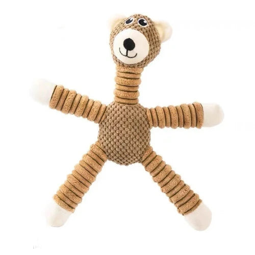 Jouet pour Chihuahua : peluche en forme d'ours marron – Idéal pour occuper et divertir votre petit chien ou chat