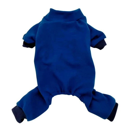 Pyjama uni bleu foncĂ© pour Chihuahua â Confortable, idĂ©al pour garder votre petit chien ou chat au chaud pendant la nuit