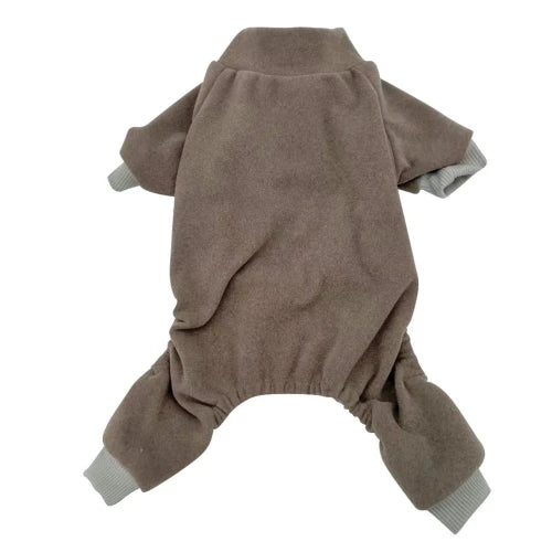 Pyjama uni marron pour Chihuahua â Confortable, idĂ©al pour garder votre petit chien ou chat au chaud pendant la nuit