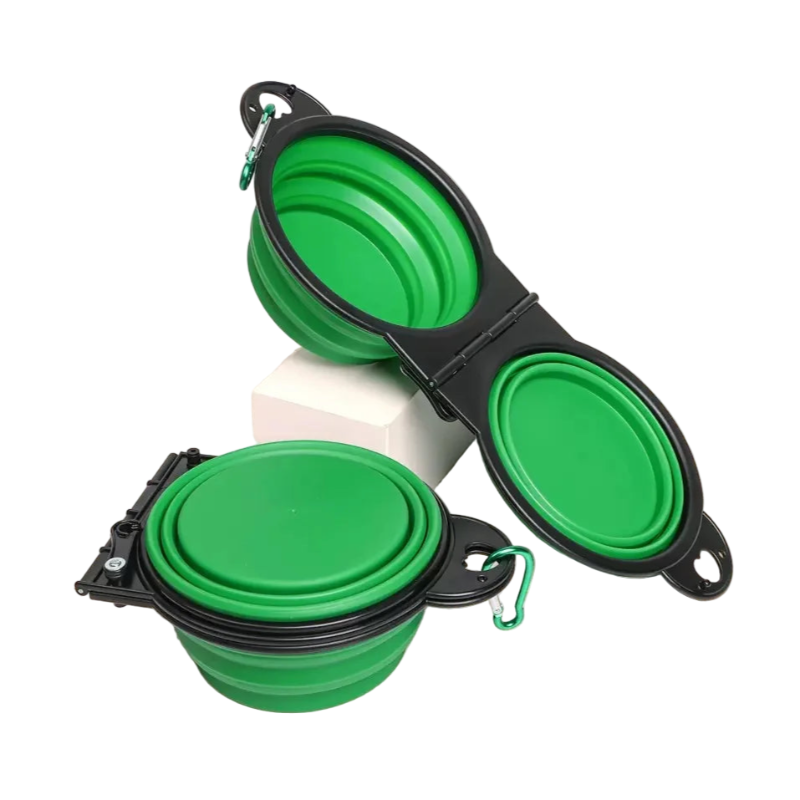 Gamelle Chien : Double gamelle pliable