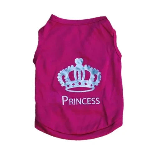 VĂȘtement pour Chihuahua : t-shirt violet motif princesse â LĂ©ger et confortable pour protĂ©ger votre petit chien ou chat