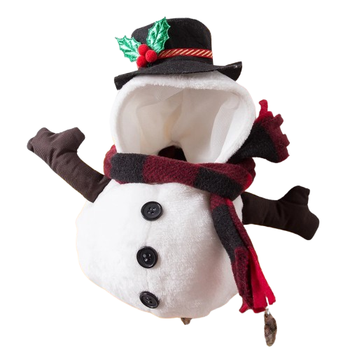 DĂ©guisement Chihuahua : costume de bonhomme de neige confortable et tendance, parfait pour les fĂȘtes, Ă©vĂšnements, anniversaires, halloween ou noĂ«l â taille parfaite pour les petits chiens - vue de face