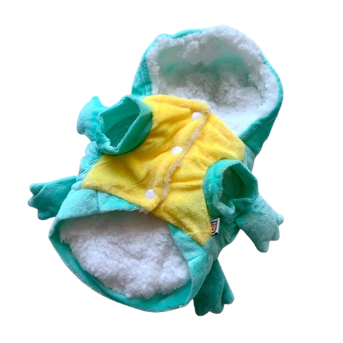 Déguisement Chihuahua : costume de pokemon carapuce confortable et tendance, parfait pour les fêtes, évènements, anniversaires ou halloween – taille parfaite pour les petits chiens - vue de face