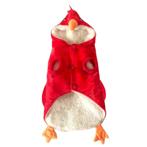 Déguisement Chihuahua : costume de poulet rouge confortable et tendance, parfait pour les fêtes, évènements, anniversaires ou halloween – taille parfaite pour les petits chiens