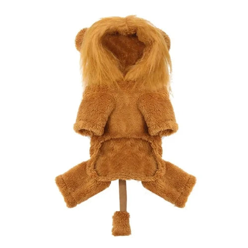 DĂ©guisement Chihuahua : costume de lion confortable et tendance, parfait pour les fĂȘtes, Ă©vĂšnements, anniversaires ou halloween â taille parfaite pour les petits chiens - vue de face