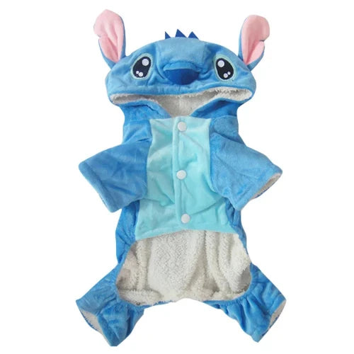 DĂ©guisement Chihuahua : costume de lilo et stitch disney confortable et tendance, parfait pour les fĂȘtes, Ă©vĂšnements, anniversaires ou halloween â taille parfaite pour les petits chiens - vue de face