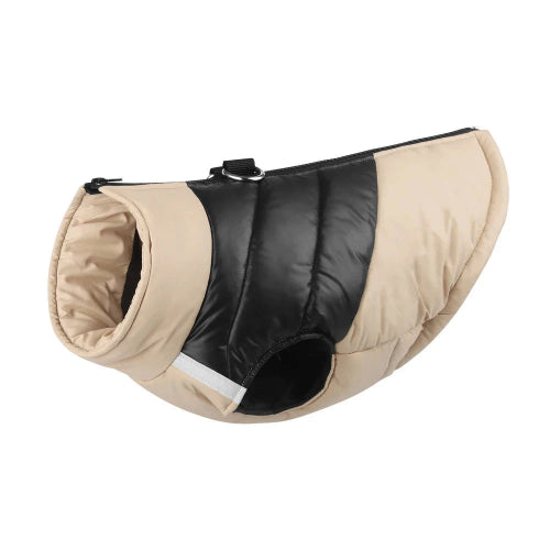 Manteau pour Chihuahua : Doudoune kaki et noire – Chaude et stylée, idéale pour protéger votre petit chien ou chat du froid