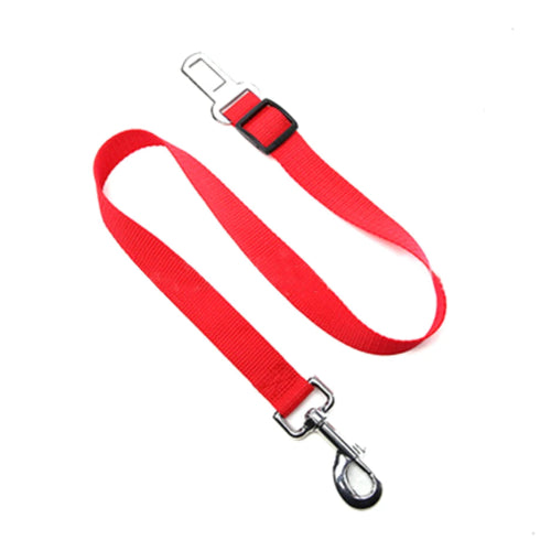Harnais : Ceinture rouge pour attacher votre petit chien lors de vos trajets en voiture. Convient à tous les véhicules. S’adapte aux petits chiens, chihuahuas, ou aux chats.