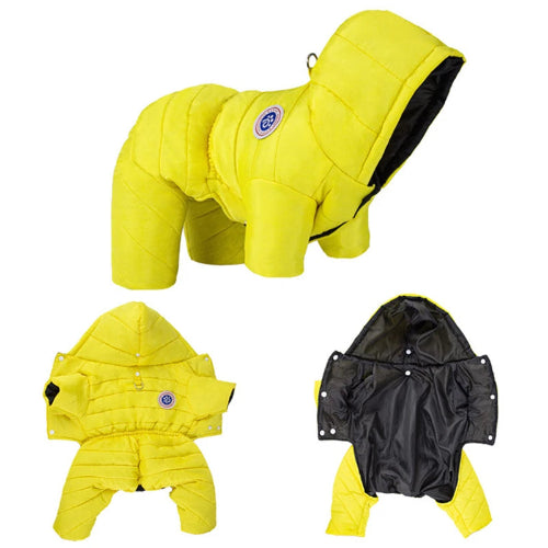 K-way pour Chihuahua flashy jaune - Manteau imperméable, parfait pour protéger votre petit chien ou chat de la pluie - vues multiples