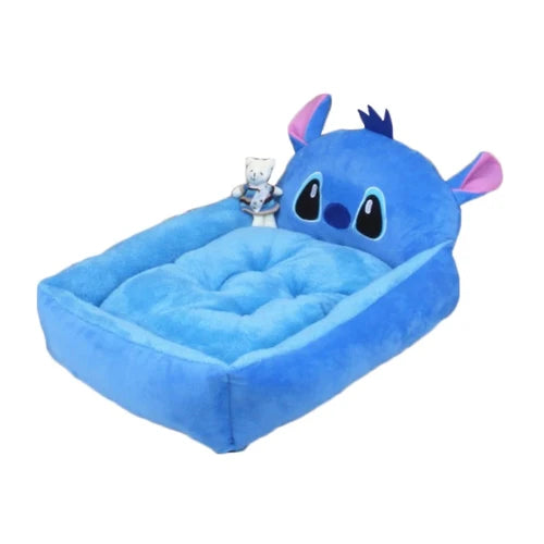 Niche pour Chihuahua : Panière bleue Lilo et stitch Disney – Confort maximal avec intérieur moelleux, parfait pour les petits chiens ou chats