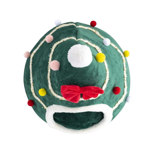 Niche pour Chihuahua en forme de sapin de noĂ«l â Confort maximal parfait pour les petits chiens ou chats - vue de dessus
