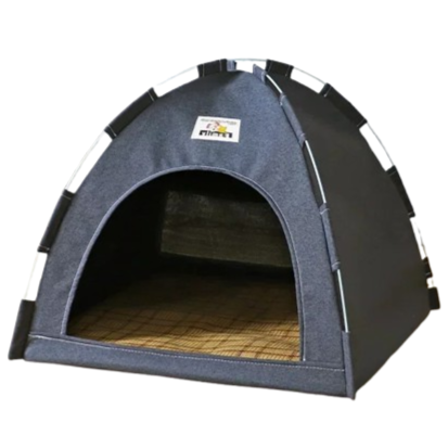 Niche pour Chihuahua : tente grise â Confort maximal avec intĂ©rieur moelleux, parfait pour les petits chiens ou chats