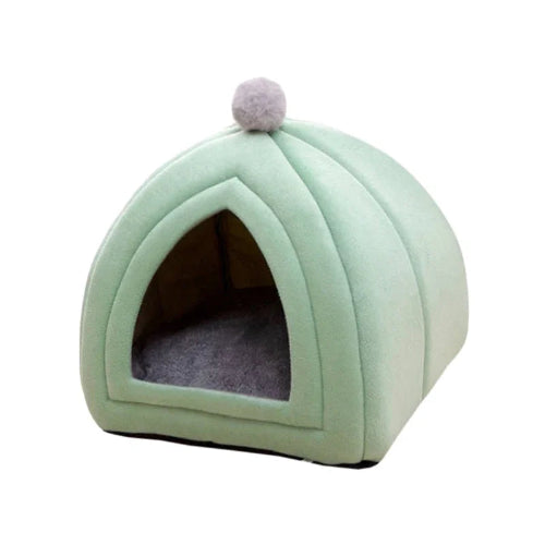 Niche pour Chihuahua en forme de tente verte – Confort maximal, parfait pour les petits chiens ou chats