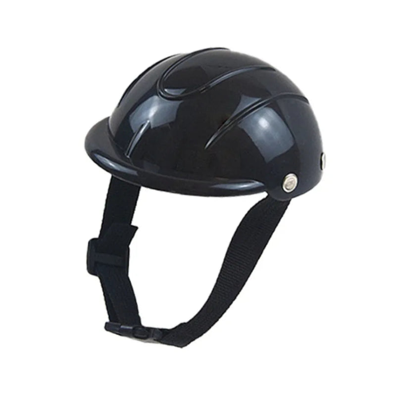 fahrradhelm für hunde Zubehör für kleine Hunde: Kleiner schwarzer Helm