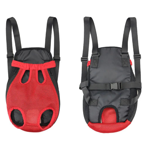 Transport : Porte-bébé ventral rouge pour Chihuahua – Confortable et pratique, idéal pour transporter votre petit chien ou chat