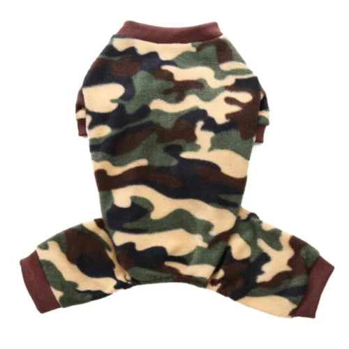 Pyjama couleur camouflage pour Chihuahua â Confortable, idĂ©al pour garder votre petit chien ou chat au chaud pendant la nuit