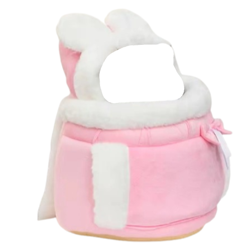 Sac Γ dos polaire rose blanc pour transporter votre Chihuahua - confortable pour emmener partout votre petit chien ou chat