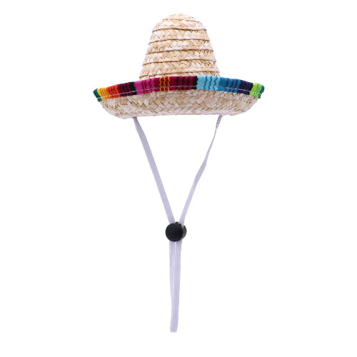 Déguisement Chihuahua : sombrero mexicain multicolore confortable et tendance, parfait pour les fêtes, évènements, anniversaires ou halloween – taille parfaite pour les petits chiens