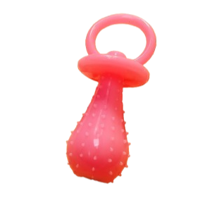 Accessoire pour Chihuahua : Tétine en silicone rouge - pratique, idéale pour apaiser votre petit chien ou chat