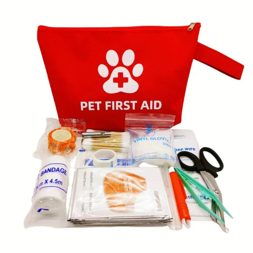 Accessoire pour Chihuahua - Trousse de secours pour petit chien ou chat â ComplĂšte et pratique, idĂ©ale pour les premiers soins
