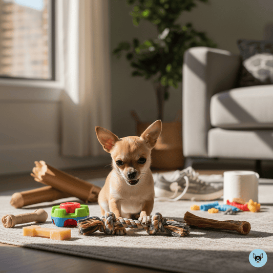 Mon Chihuahua mordille tout : le guide des objets à mâcher et les erreurs à éviter