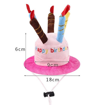 Déguisement Chihuahua : chapeau gâteau d’anniversaire rose confortable et tendance, parfait pour les fêtes, évènements ou halloween – taille parfaite pour les petits chiens - avec mesures