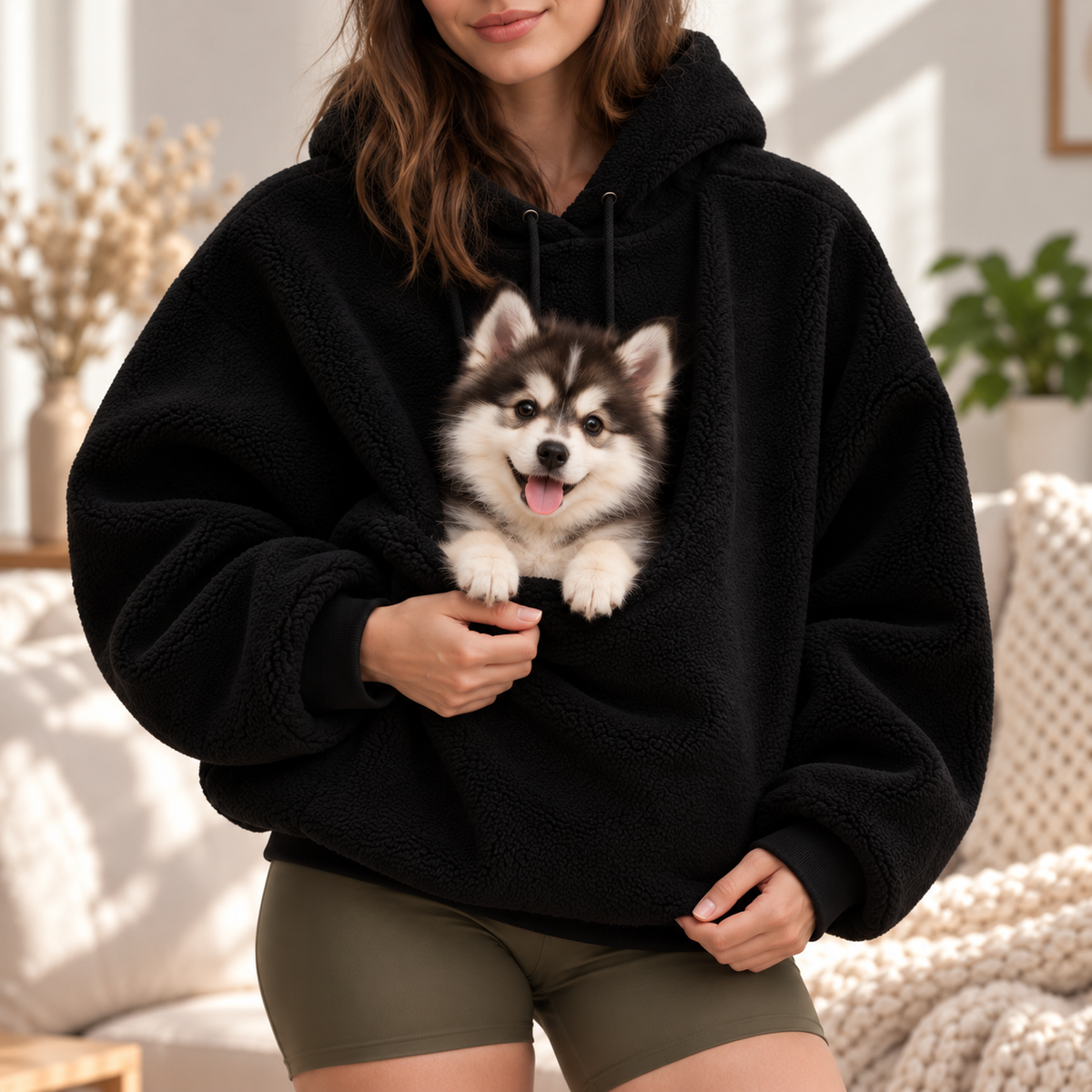 Sweat à poche pour petit chien