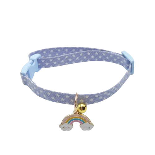 Collier Chihuahua : Arc En Ciel Bleu