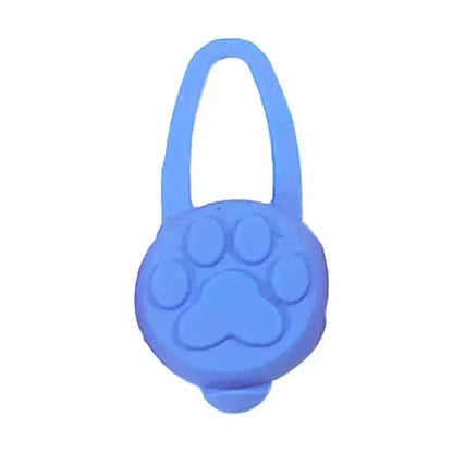 Collier pour Chihuahua : porte clé bleu avec éclairage LED. Tendance, pour offrir confort et sécurité à votre petit chien ou chat
