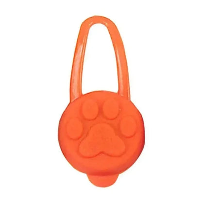 Collier pour Chihuahua : porte clé orange avec éclairage LED. Tendance, pour offrir confort et sécurité à votre petit chien ou chat