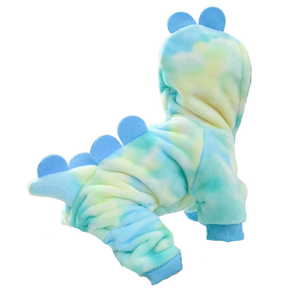 Déguisement Chihuahua : costume de dinosaure bleu confortable et tendance, parfait pour les fêtes, évènements, anniversaires ou halloween – taille parfaite pour les petits chiens