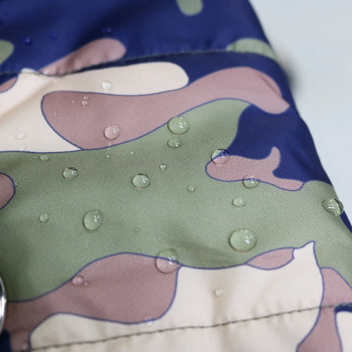 Manteau pour Chihuahua : Doudoune camouflage – Chaude et stylée, idéale pour protéger votre petit chien ou chat du froid - zoom