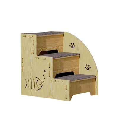 Accessoire pour Chihuahua : escalier en bois pour aider votre petit chien ou chat ou monter sur le canapé ou dans la maison