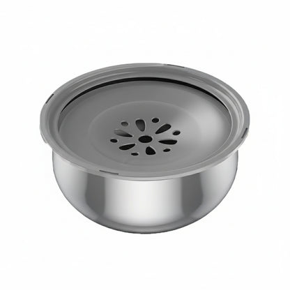 Gamelle anti éclaboussures, avec réservoir d’eau de 4,3 litres. Adaptée à tous les petits chiens et les chats. Vendue sur la boutique Mon Petit Chihuahua. 