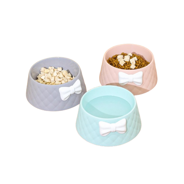 Dog Bowl: With Bow Tie