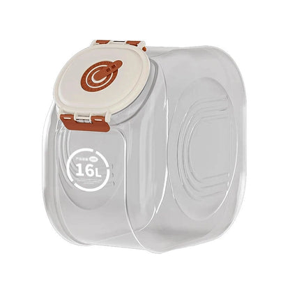 Grande boite à croquettes pour la nourriture de votre petit chien ou chat. Vendue sur la boutique Mon Petit Chihuahua. Capacité 16 litres.
