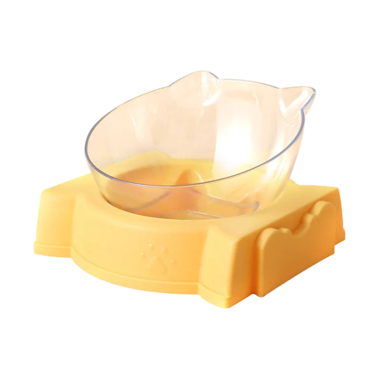 Gamelle simple compartiment, pour croquettes ou eau. En plastique résistant, couleur jaune. Adaptée à tous les petits chiens et les chats. Vendue sur la boutique Mon Petit Chihuahua. 
