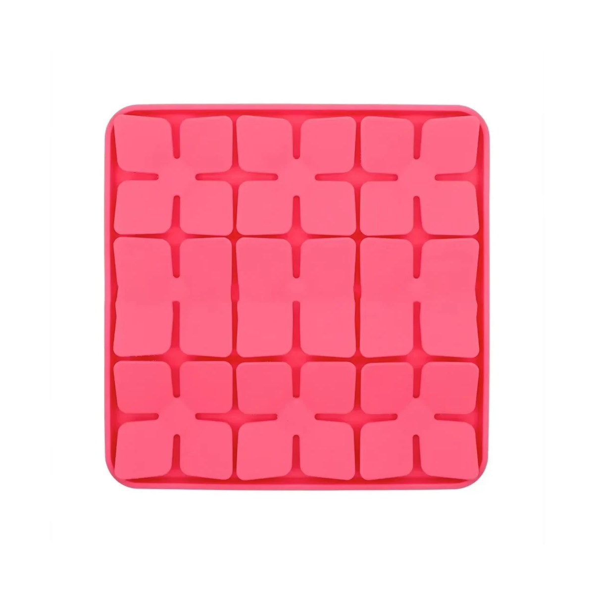 Tapis anti glouton en silicone rose, pour faire manger lentement les petits chiens et les chats. Vendu sur la boutique « Mon Petit Chihuahua » 
