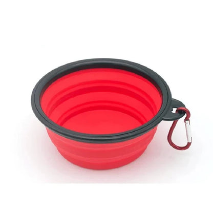 Accessoire pour Chihuahua - Gamelle pliable rouge – Légère et pratique pour nourrir ou hydrater votre petit chien ou chat