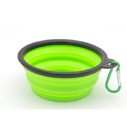 Accessoire pour Chihuahua - Gamelle pliable verte – Légère et pratique pour nourrir ou hydrater votre petit chien ou chat