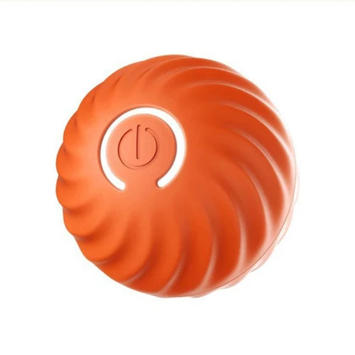 Jouet pour Chihuahua : balle interactive orange – Idéal pour stimuler et divertir votre petit chien ou chat en favorisant son activité