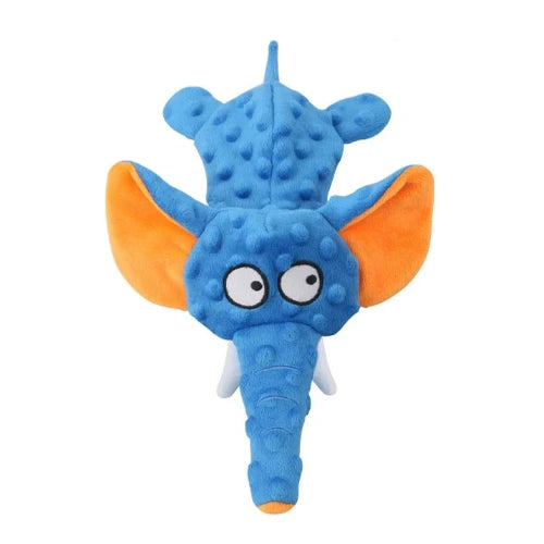 Jouet pour Chihuahua : peluche en forme d'éléphant bleu – Idéal pour occuper et divertir votre petit chien ou chat